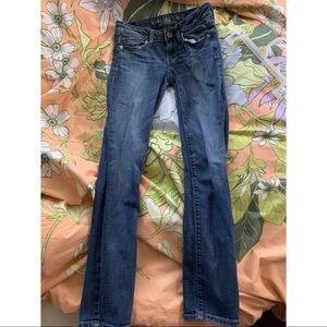 american eagle size 0 straight jeans